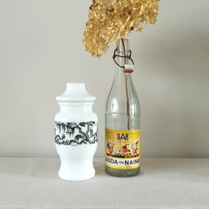 Frasco de boticario grande, frasco de farmacia de ópalo, frasco de boticario, frasco de farmacia, frasco de ópalo, frasco de medicina, frasco de farmacia, 1970