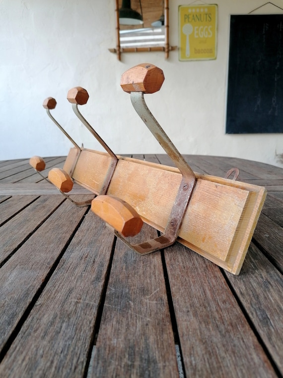 Vintage school coat rack sale