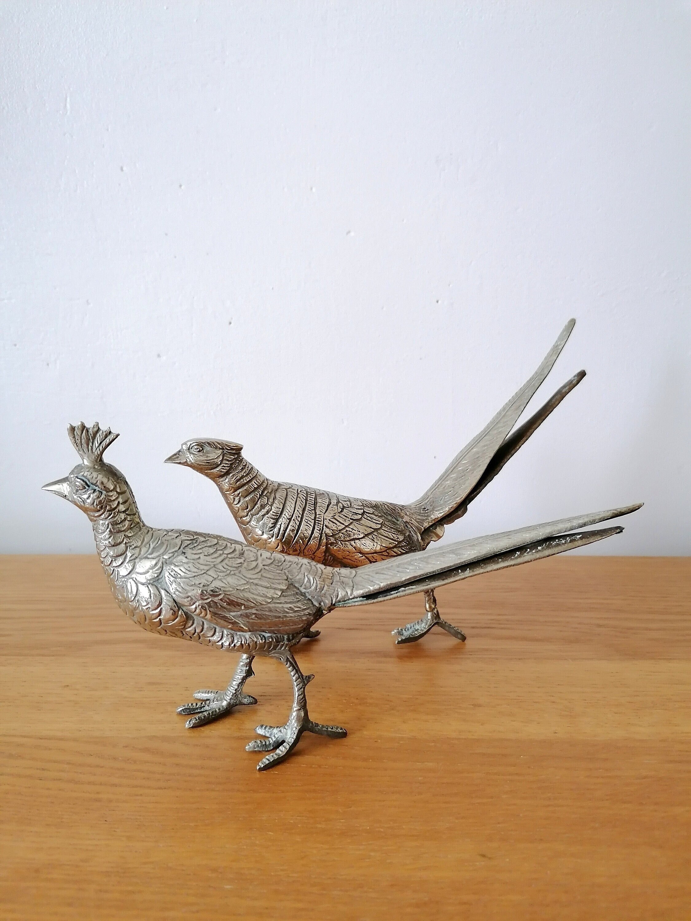 Oiseaux Métal Argenté,