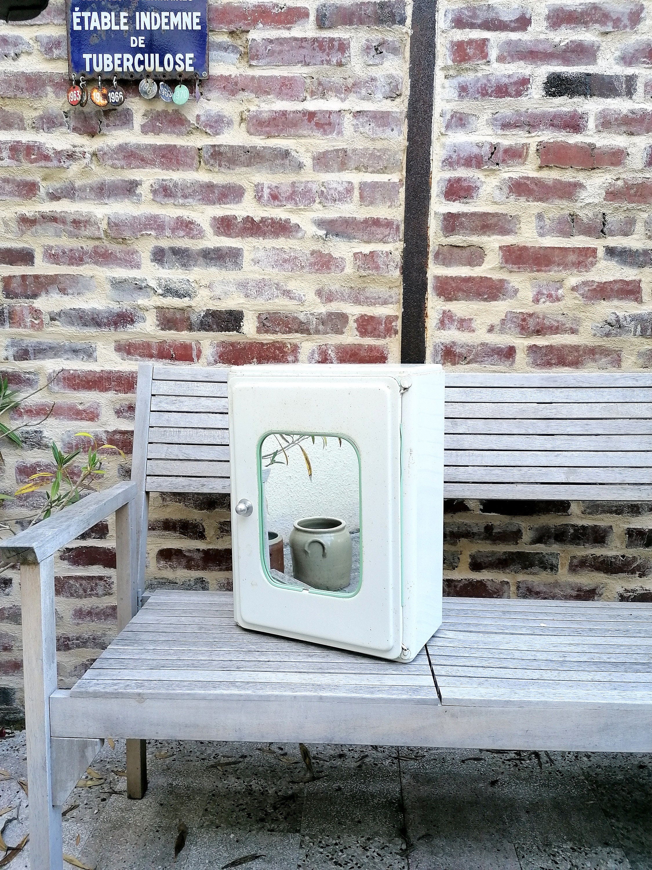 Armoire Pharmacie Métallique, Armoire Vintage, De Toilette, Industrielle, Bathroom Decor, 1950, Mid Century