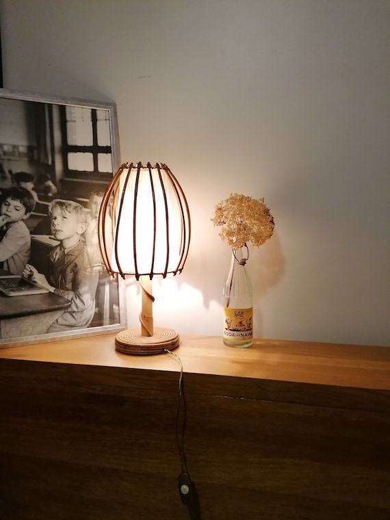 Rattan accent lamp deals