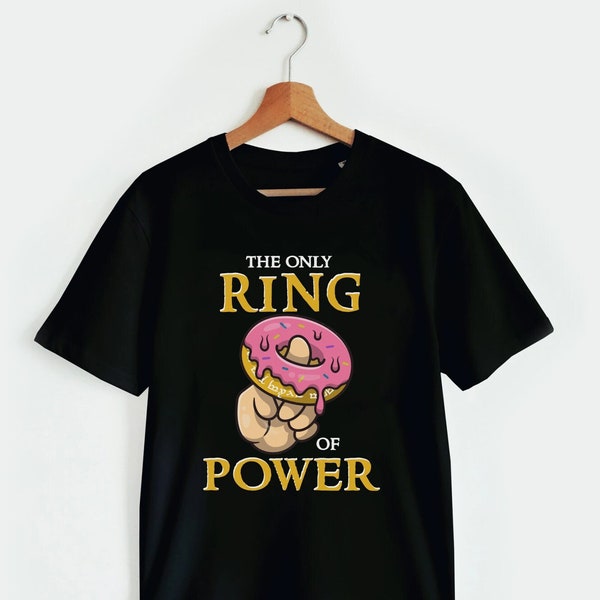 Der einzige Ring Donut der Macht T-Shirt, Donut T-Shirt, Lustiges T-Shirt mit Donut, Geschenk für Donut-Liebhaber, Film-Liebhaber, Filmfan