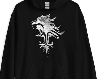 Felpa con cappuccio Final Fantasy 8 VIII FF8 ffviii Squall Leonhart Lionheart Felpa con cappuccio geek anime fan otaku manga giocatore videogioco RPG cosplay