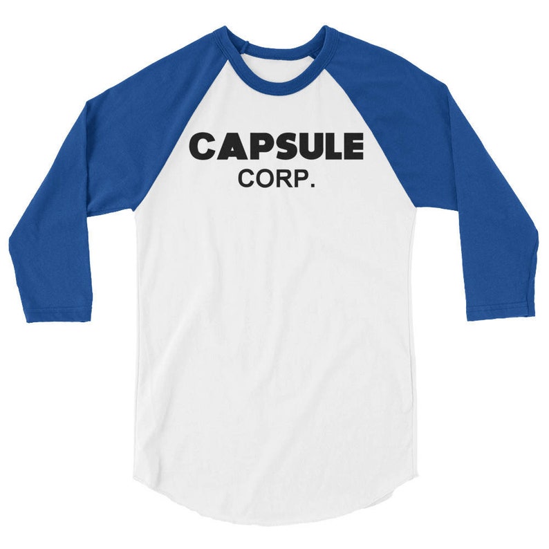 Capsule Corp TShirt Anime Geek Manga Otaku shirt top blue
