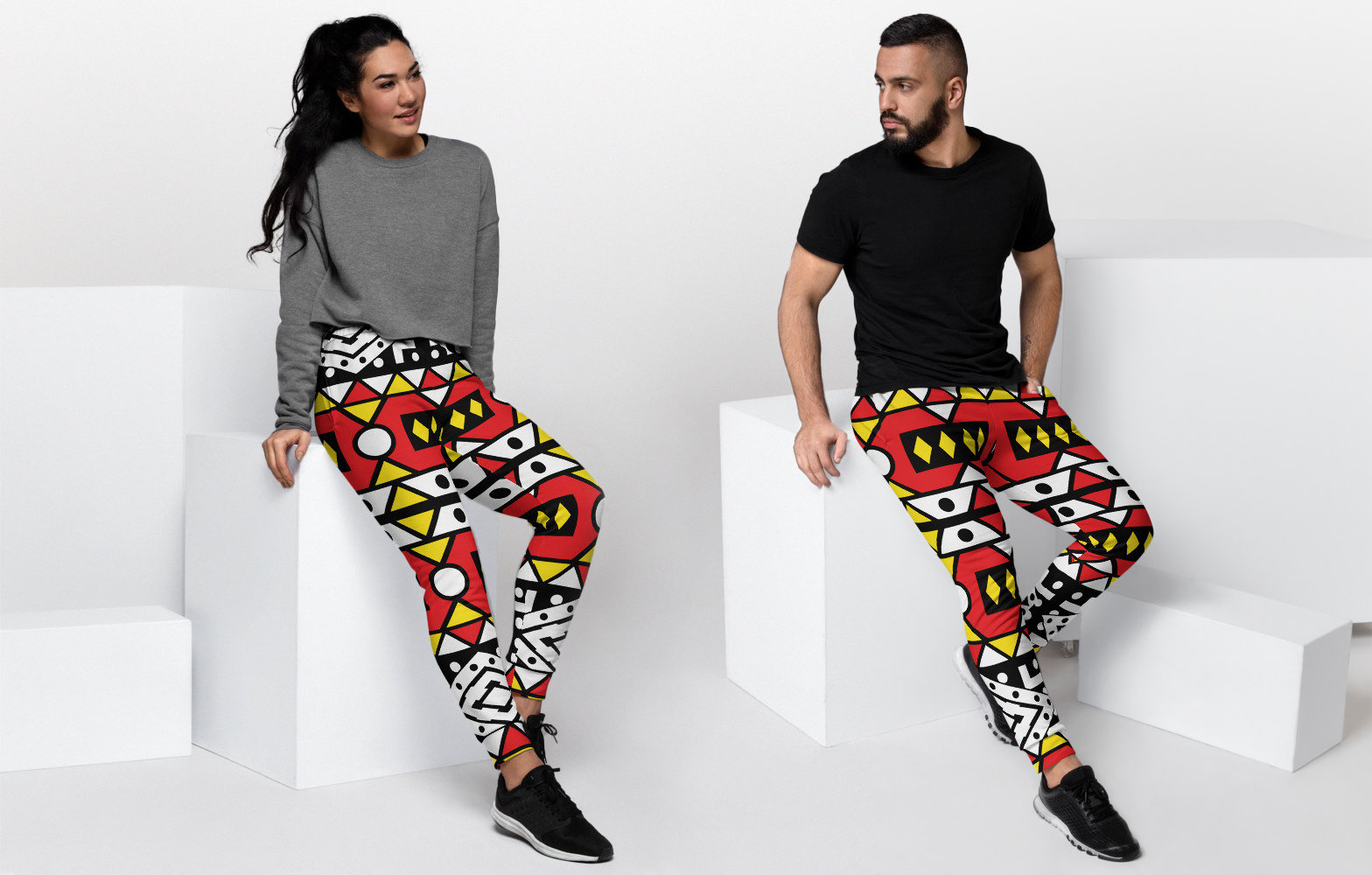 Men's Ankh Jogger Sweat Pants // African Clothing for Men -  Israel