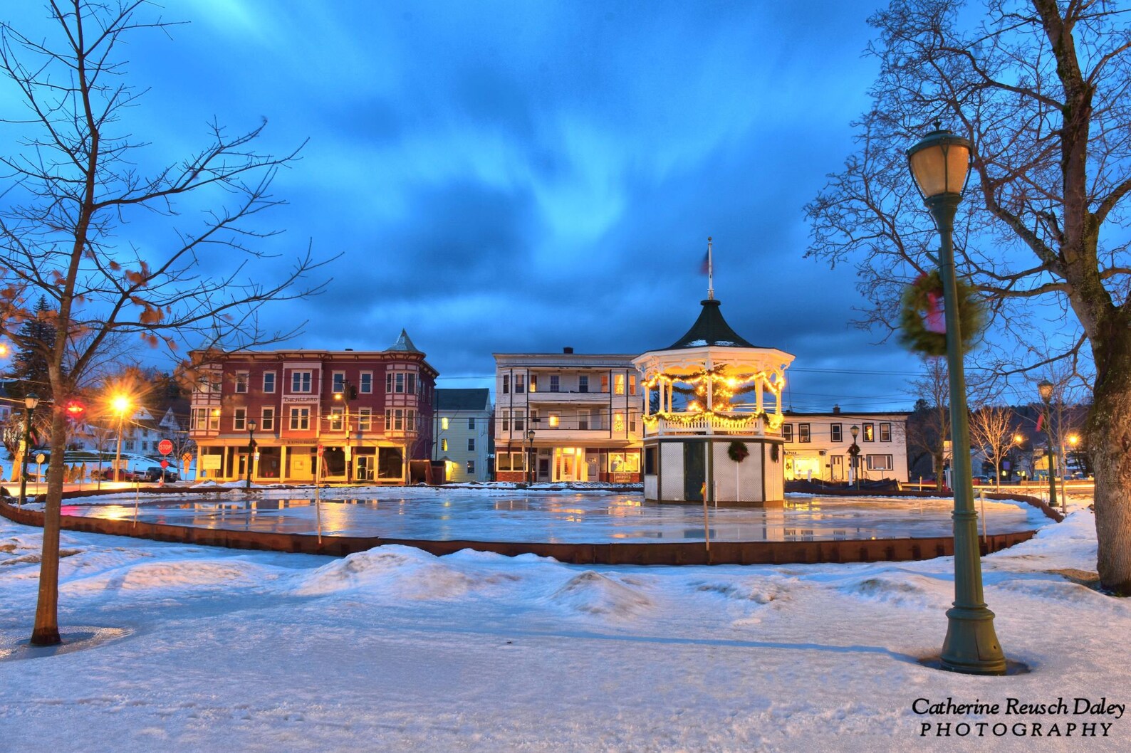 Scenes of New England Whitefield New Hampshire Blue Hour Fine Etsy