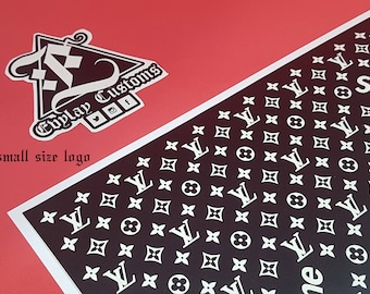 LV Sup Logo Pattern Stencil