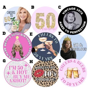 50TH BIRTHDAY BUTTONS!!