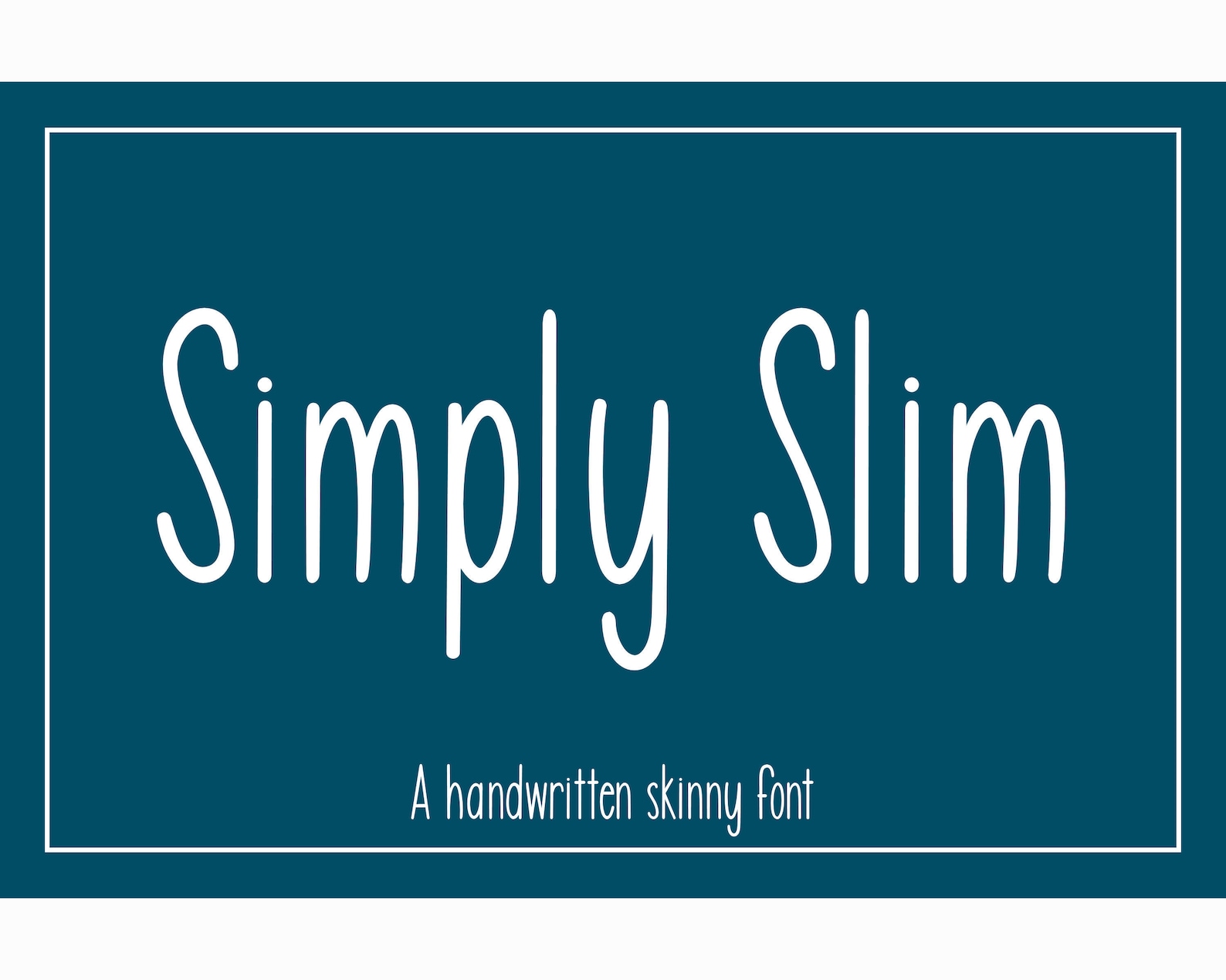 Simpler font. Simpler font