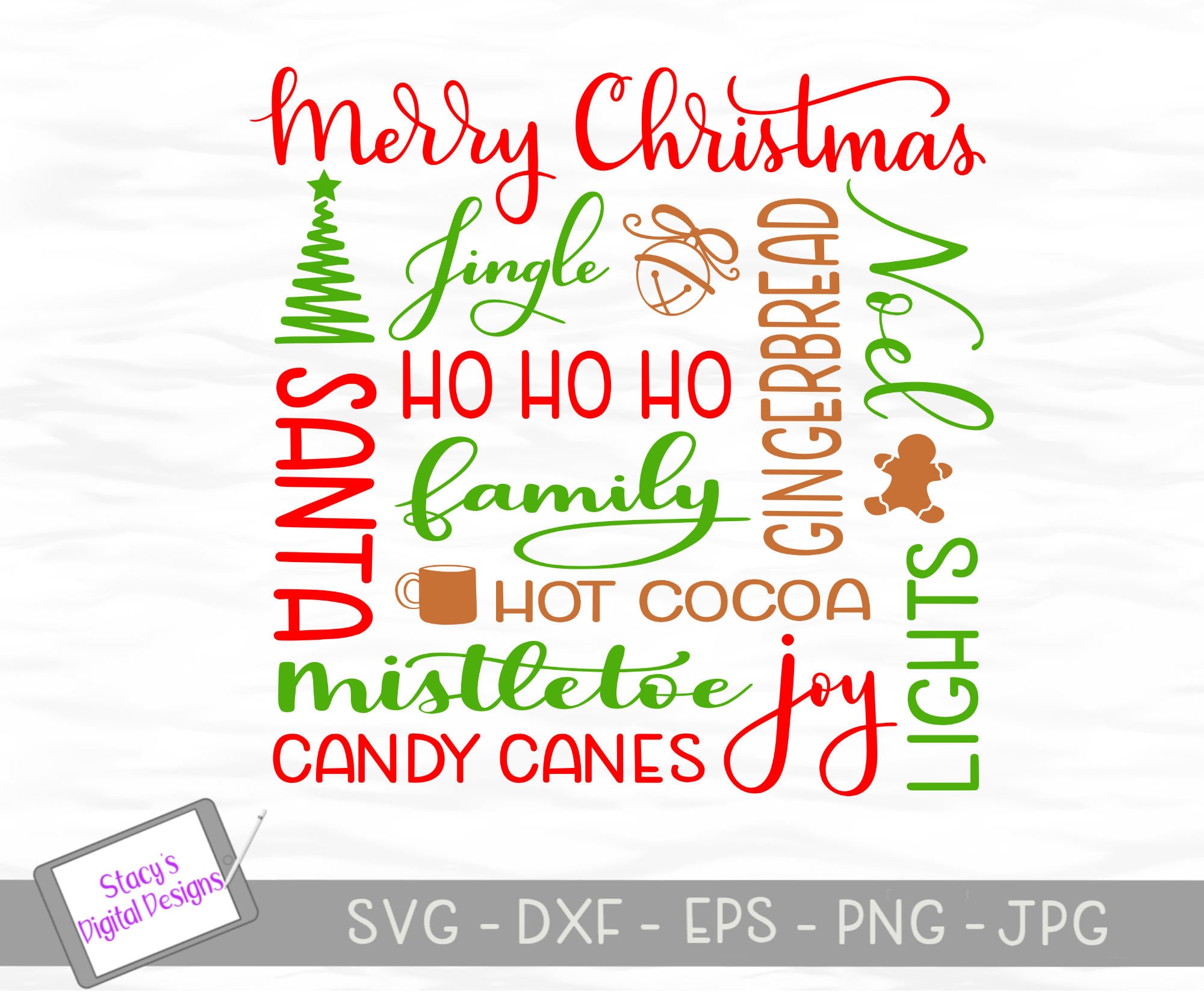 Download Christmas SVG Christmas Subway Art cut file for Cricut and ...