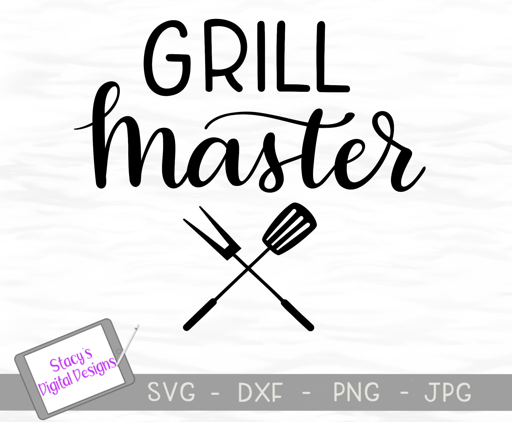 Download Grill Master SVG Handlettered cut file for dad grandpa or ...