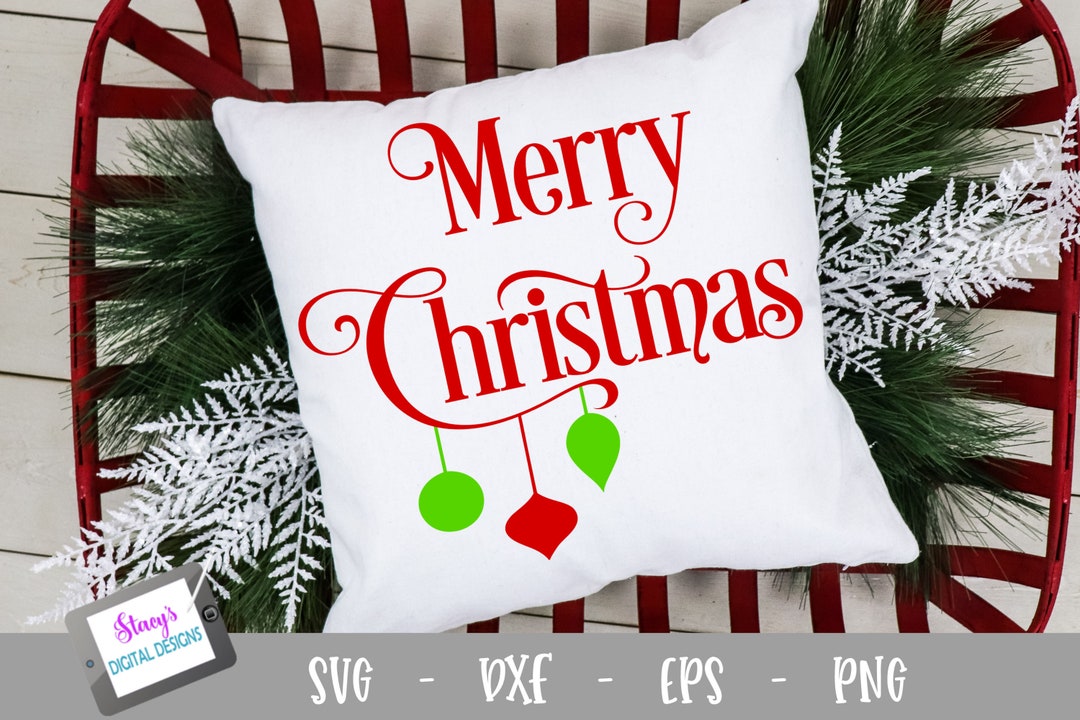 Merry Christmas SVG - Christmas Cut File for Cricut and Silhouette With ...