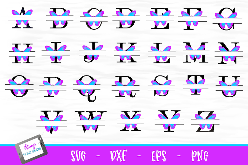 Free Free 170 Butterfly Alphabet Svg SVG PNG EPS DXF File