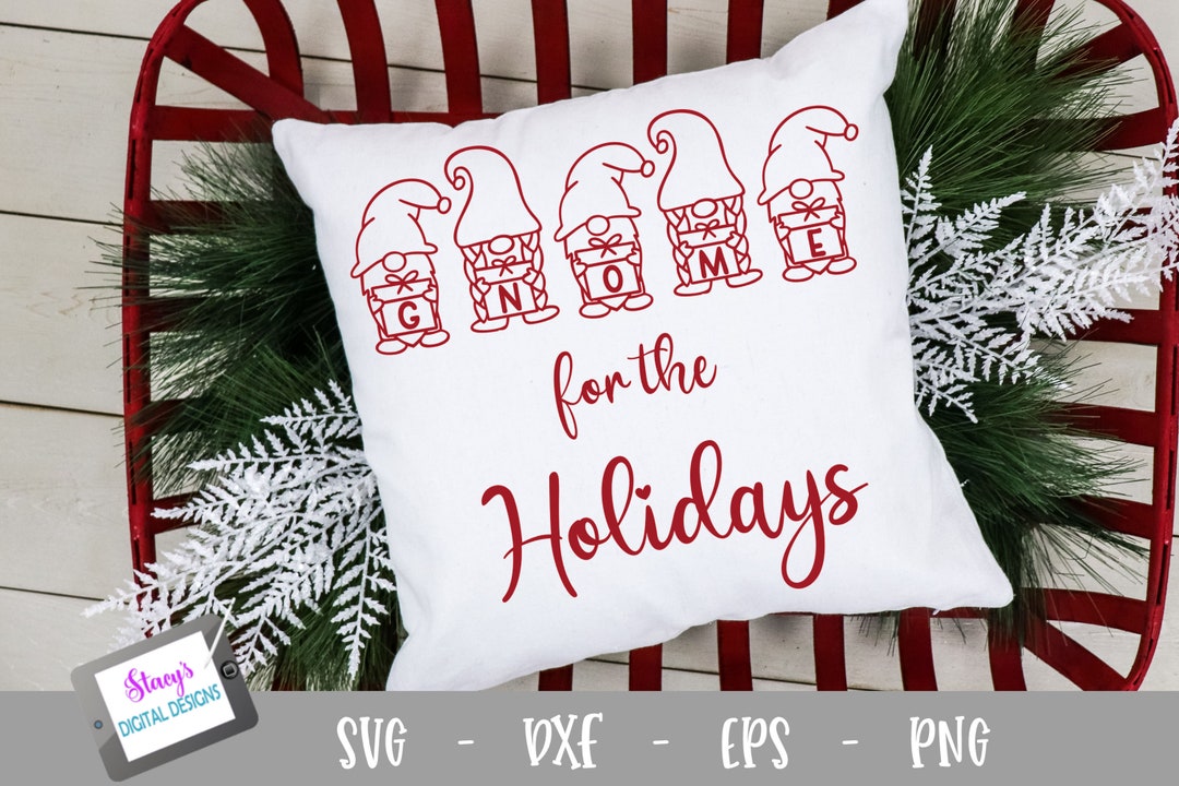 Gnome for the Holidays - Christmas SVG Cut File for Cricut or ...
