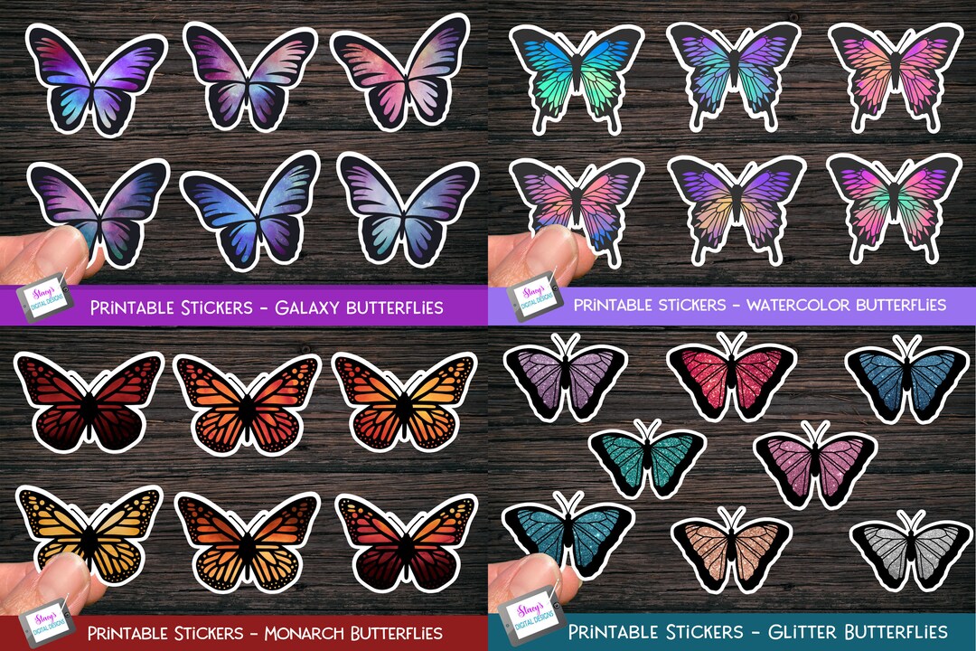 Printable Stickers - Print and Cut Stickers for Cricut and Silhoutte ...