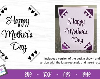 Happy Mother's Day Insert Card Design | Mother's Day Card SVG | Insert Card SVG png eps dxf | Insert Card for Mother's Day