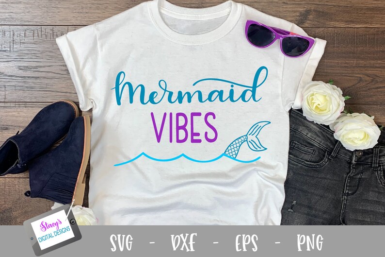 Download Mermaid SVG Mermaid vibes SVG cut file with mermaid tail ...