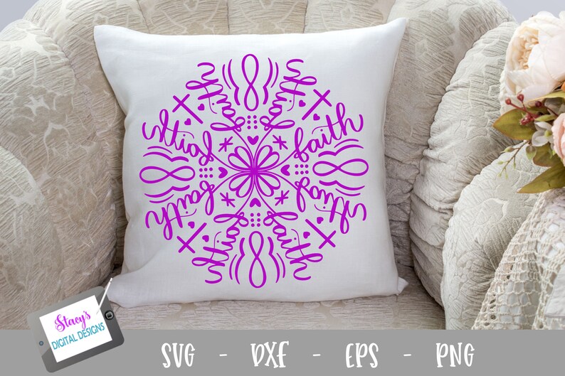Download Faith Mandala Svg Mandala Cut File For Cricut And Silhouette Mandala Svg Svg Eps Png Dxf Clip Art Art Collectibles Colonialgolfhart Com