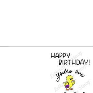 Birthday Card - Happy Birthday, You're One Cool Chick, Printable ...