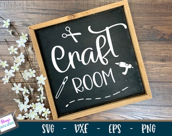 Crafting SVG | Craft Room Sign Design | SVG cut file for Cricut and Silhouette users | svg png eps dxf