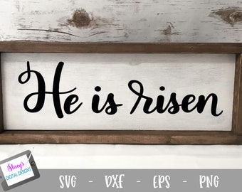 He is risen SVG - Easter SVG, Religious Easter SVG for Cricut and Silhouette