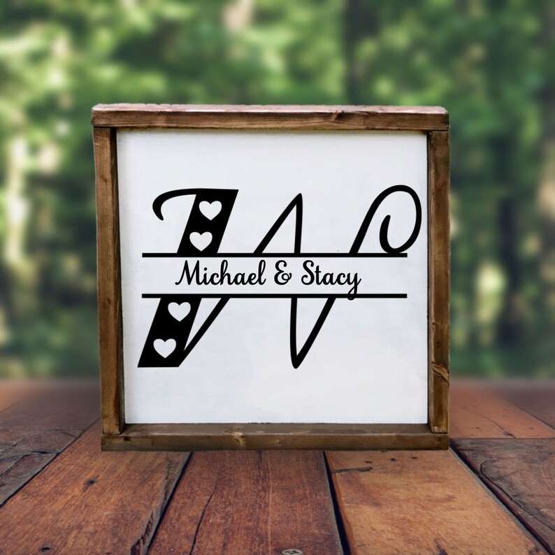 Download Heart Pattern Split Monogram SVG Bundle Split letters A-Z ...