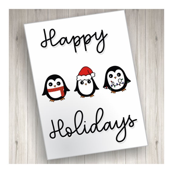 printable-holiday-card-happy-holidays-with-christmas-etsy