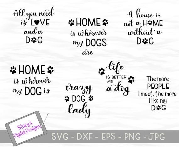 Download Dog Svg Bundle Includes 7 Dog Svg Files For Cricut And Etsy 3D SVG Files Ideas | SVG, Paper Crafts, SVG File