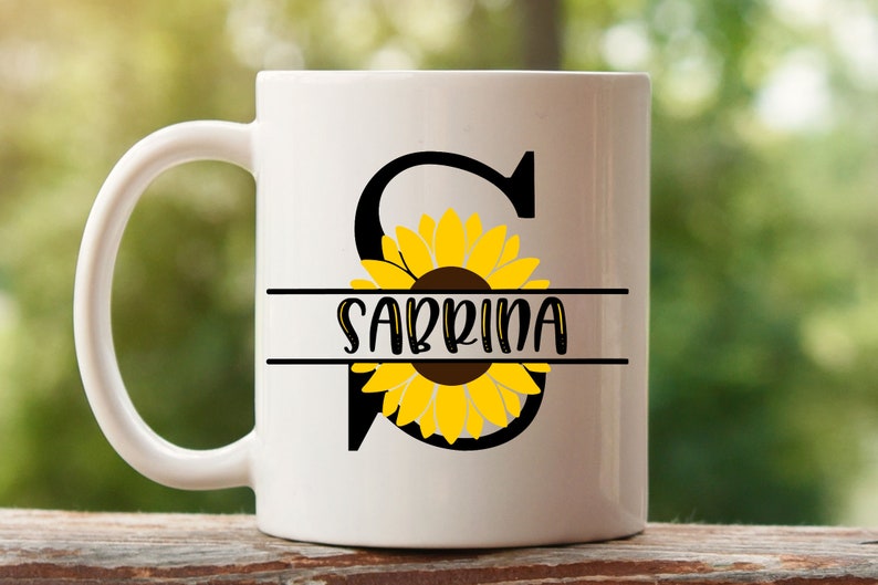 Free Free 112 Sunflower Split Monogram Svg SVG PNG EPS DXF File