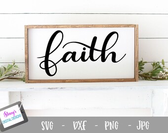 Faith Design |  Handlettered Faith svg png eps dxf