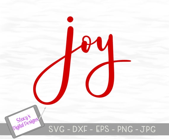 Download Free Joy Svg Christmas Cut File For Cricut And Silhouette Etsy SVG DXF Cut File