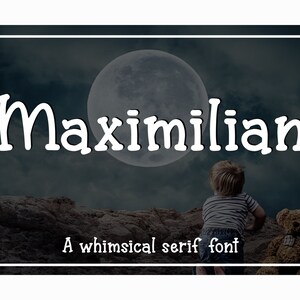 Maximilian - A whimsical serif font | Fonts for crafters, Fonts for Cricut, Fonts for Silhouette