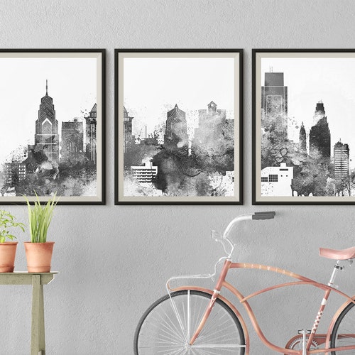 Philadelphia Set of 4 Prints Wall Art Fine Art Photography Etsy