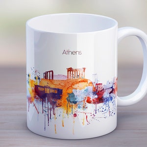 Athens City Coffee Mug Cup Greece Mug New Home Tea Mug Travel Souvenir Birthday Christmas Anniversary Gifts Idea Mug For Traveler 11oz 