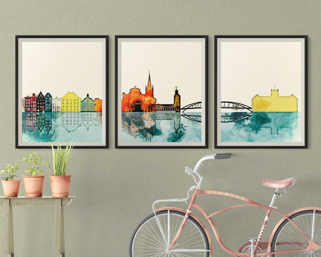 stockholm-art-city-prints-set-of-3-downtown-triptych-skyline-stockholm
