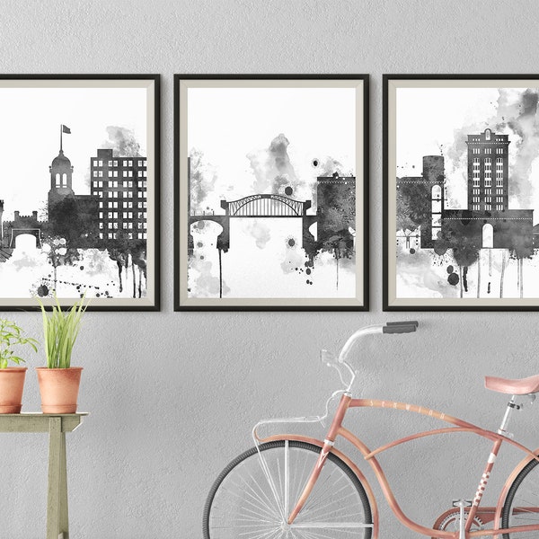 Chattanooga Skyline Art Etsy