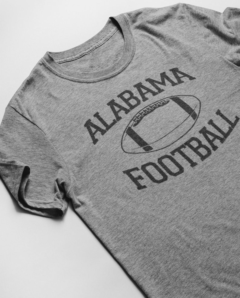 ALABAMA FOOTBALL TSHIRT...soft grey on grey tee vintage old Etsy