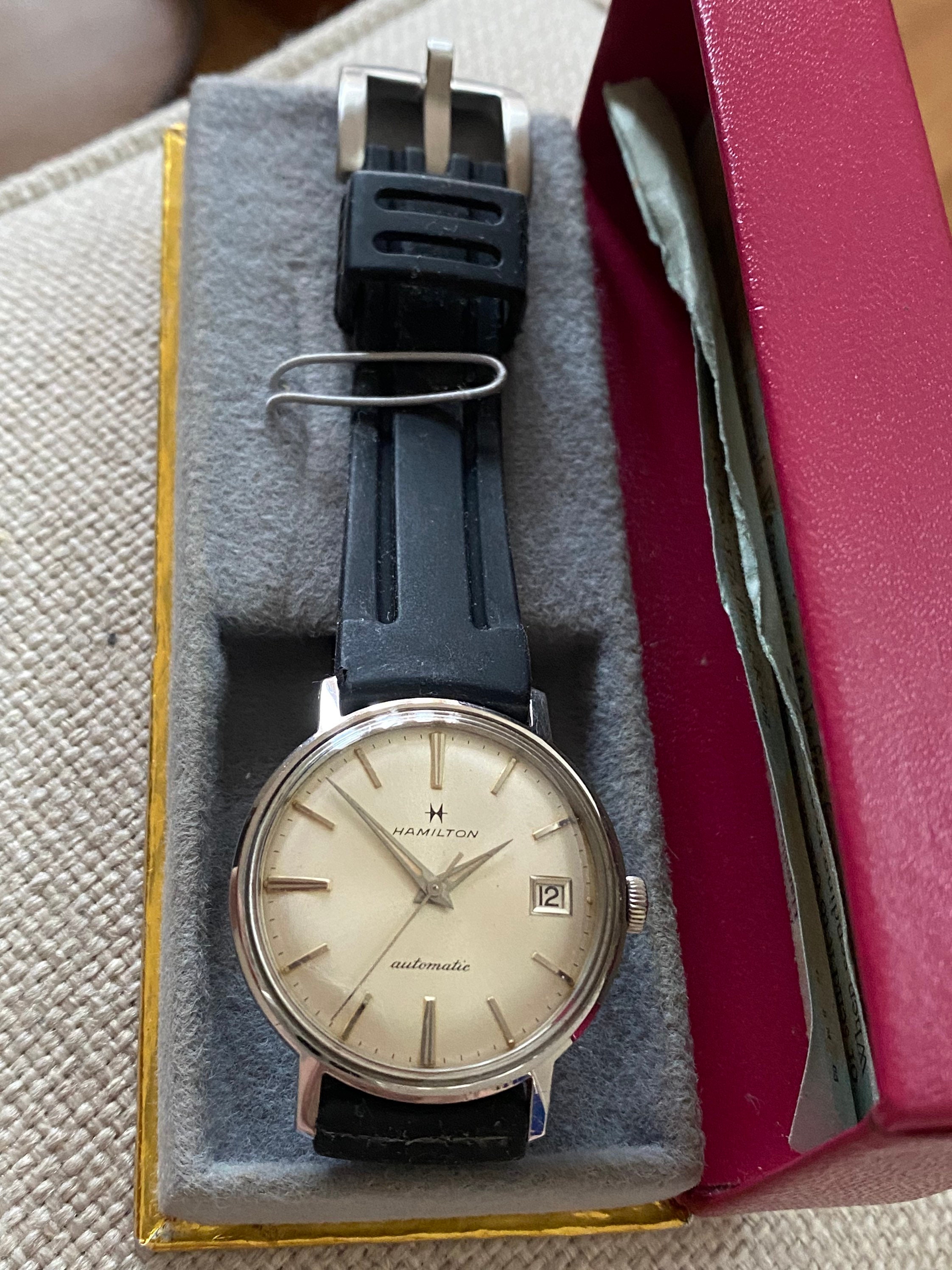 Vintage 1960s Hamilton Automatic Stainless Steel Watch with Etsy