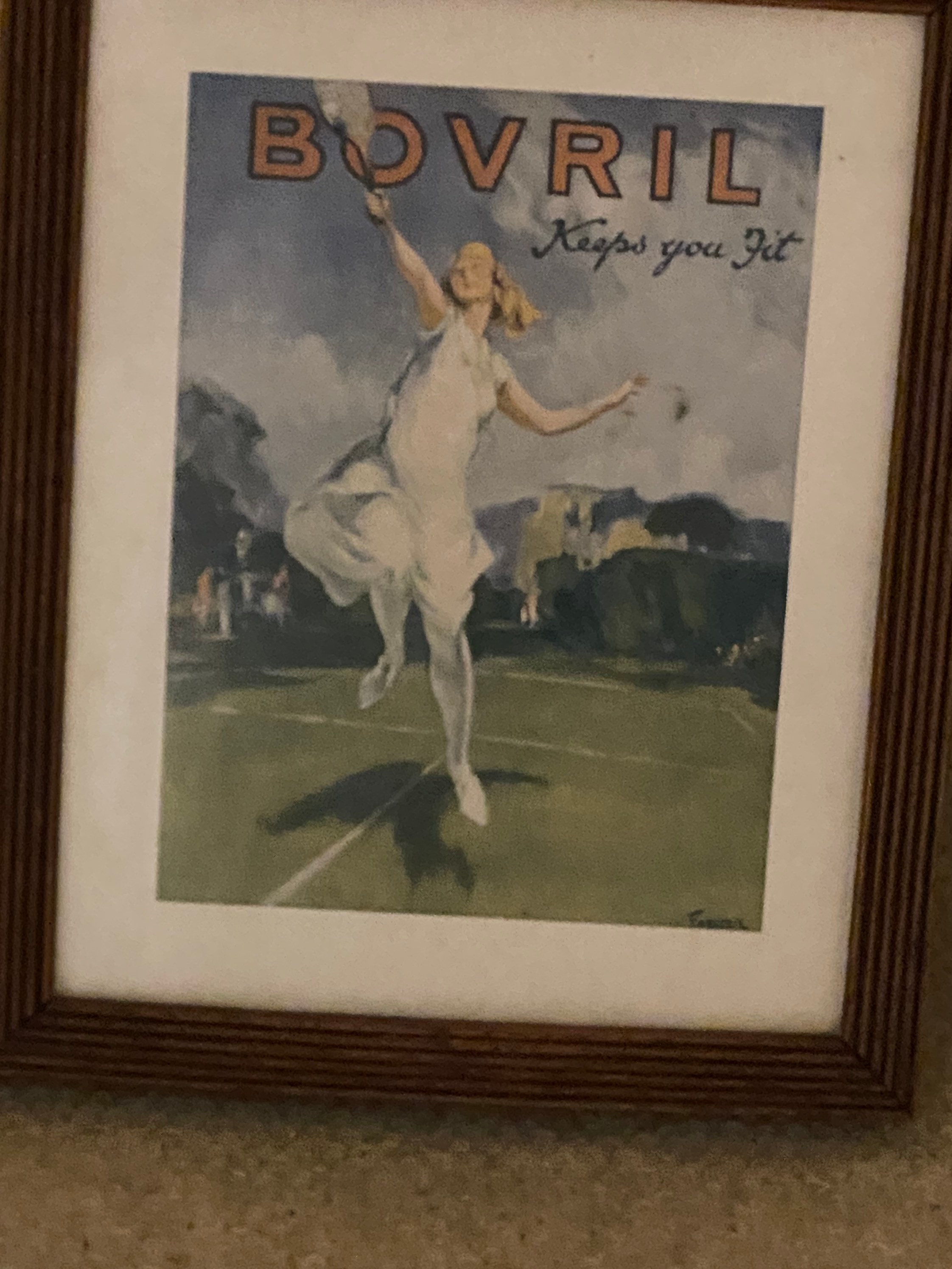 Image of 1920Bovril Advert/ Poster