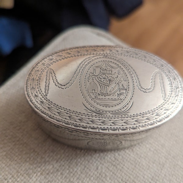 Extremely rare 18th augsburg silver box
