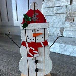 Washington State University table top snowman