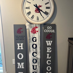 Washington State University WSU Cougar Willkommen Holzschild