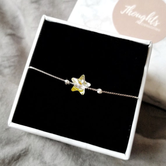 Brilliance Bracelet | 925 Sterling Silver Bracelet | Star Charm Bracelet | Lucky Charm Bracelet | Austrian Crystal Bracelet | Women Bracelet