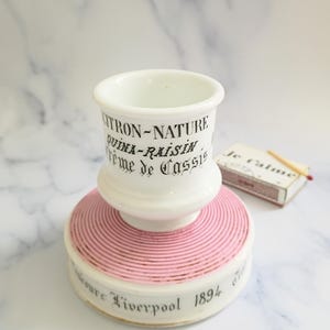 Antique French Pink Crozet Creme de Cassis Advertising Match Striker - Paris Bistro Decor Barware Bild 2