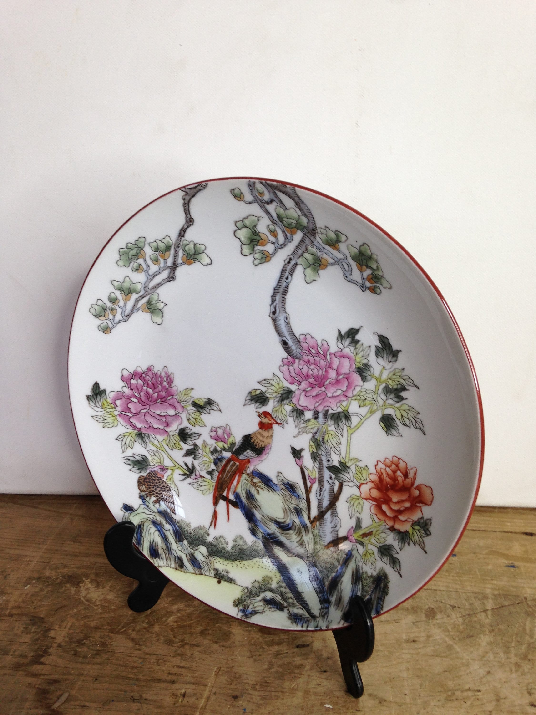 Vintage Chinese Theme Decorative Plate | Etsy