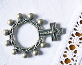 French religious, Crosses, ring, catholic, Crowns of thorns, finger, rosary, ring, pocket, crucifix beads