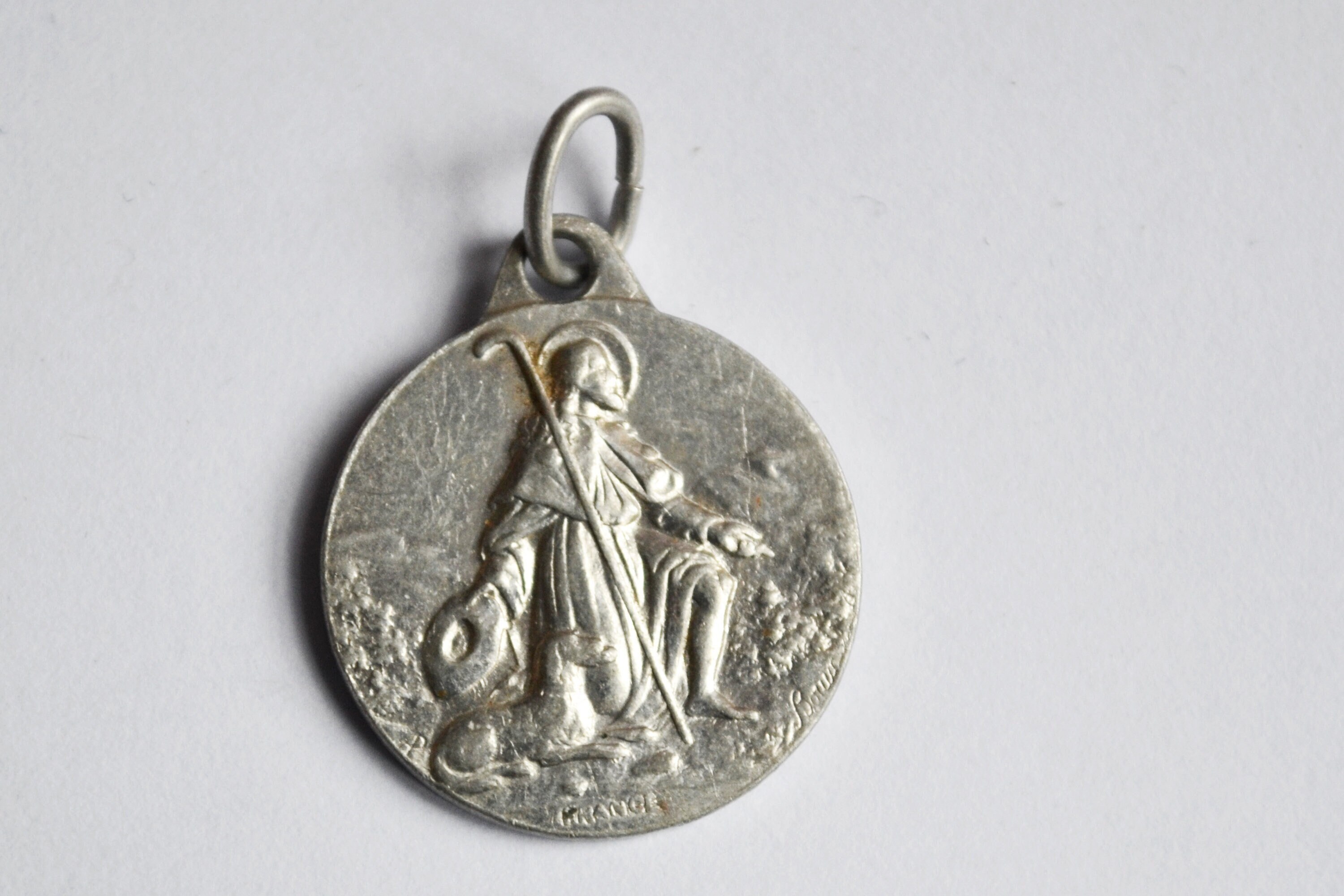 Jésus, Brebis, Médaille Religieuse, Aluminium, France,