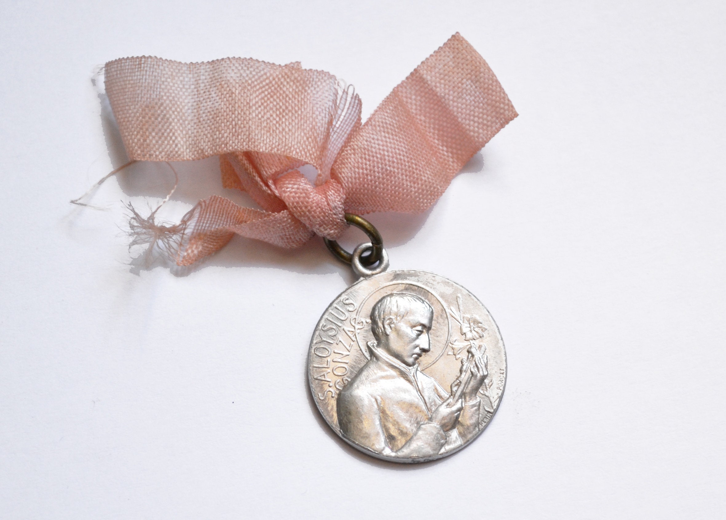 Médaille, Penin, Saint Louis de Gonzague, Sainte Médaille, Lucky Charm, Louis, Français Religieux Pr