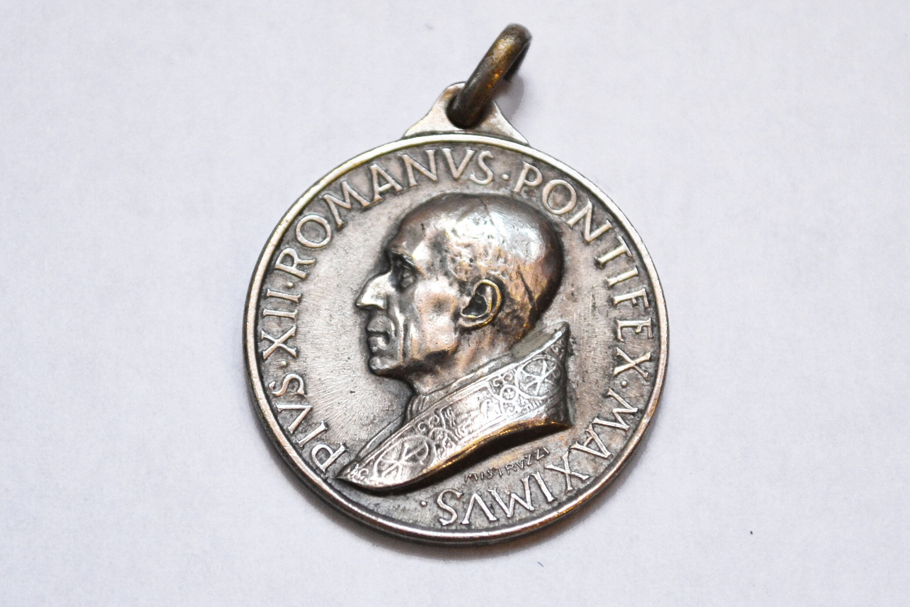 Pape Pie Xii, Médaille Religieuse, Médaillon, Pendentif, Cadeau Religieux