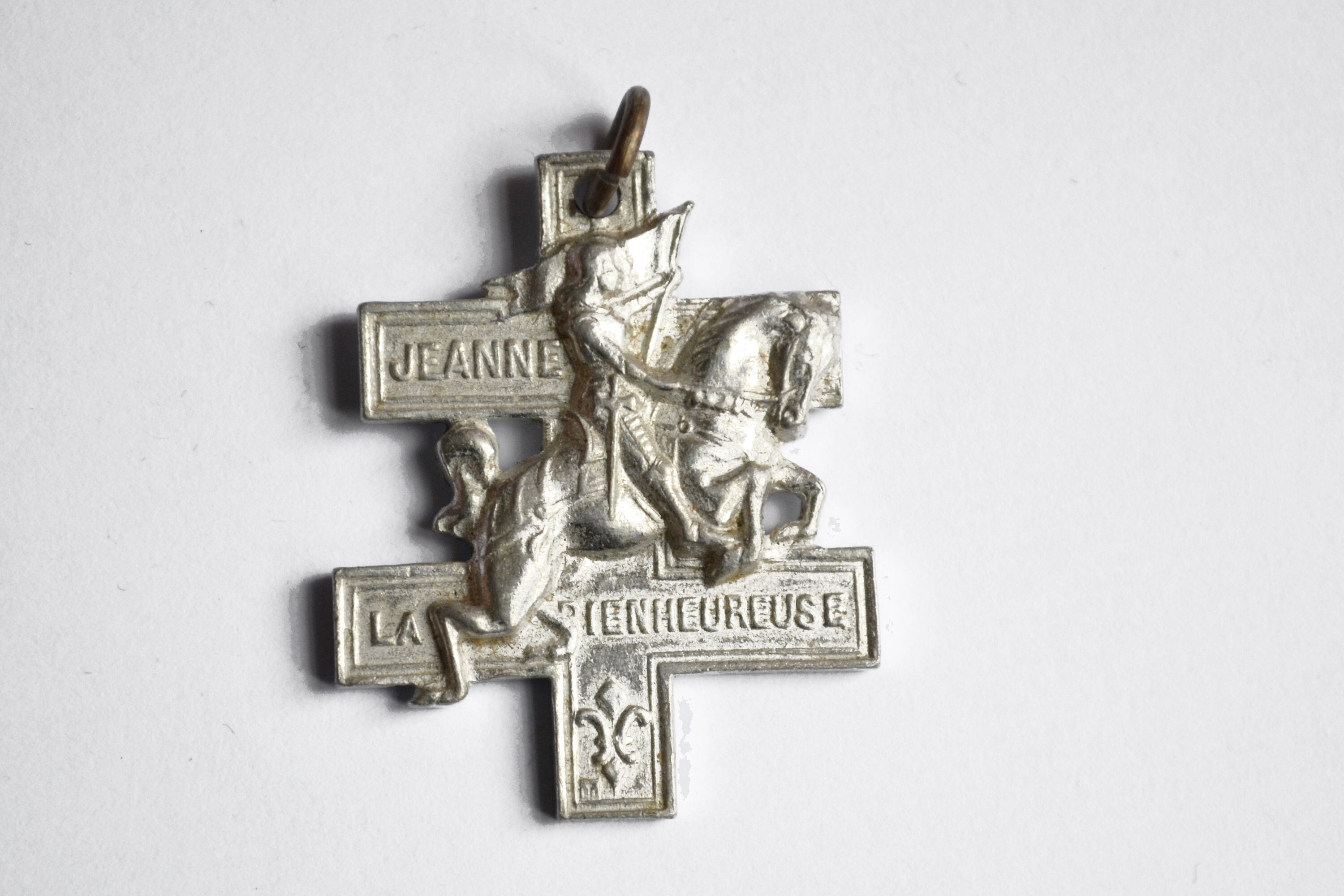 Jeanne d'arc, Médaille Antique, France, Antique Souvenir Religieux, Médaille
